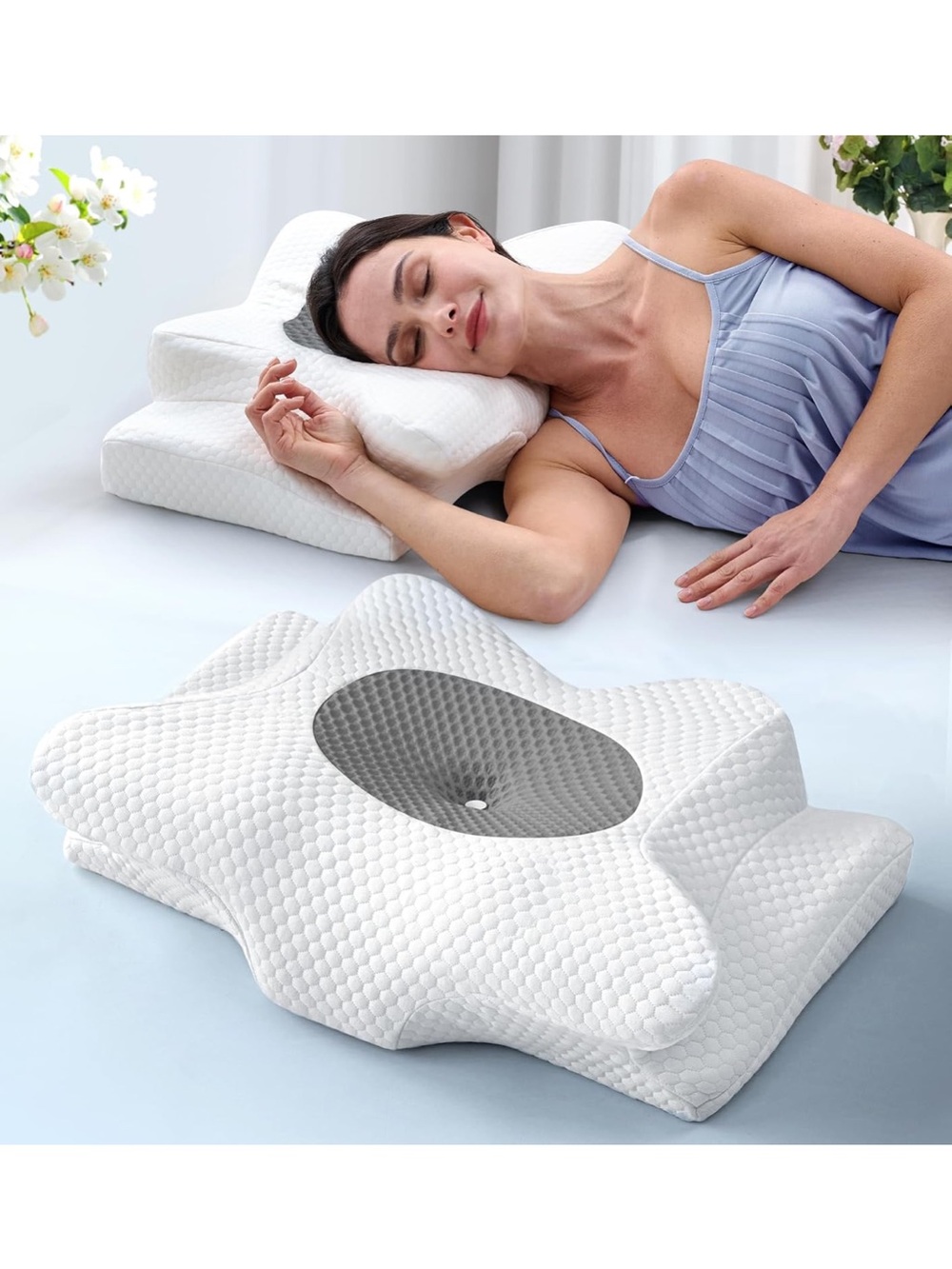 Cervical neck pillow for sleeping cooling bed pillow